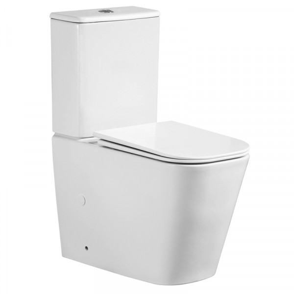 Чаша унітазу-компакту Mixxus Quadro-0404-T1 Bowl 660х360х820 Tornado 1.0 без сидіння (MI8342)