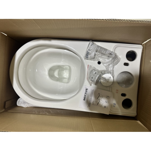 Унітаз-компакт Mixxus WAVE-0405-R 630х350х795mm, система змиву RIMLESS (MI6694)