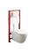 Комплект: Mixxus Premium Ellipse-SET-2101 (в 2 ящ) Унітаз система змиву Tornado 3.0+ Інсталяція Koer KT-0404 + панель KT-0604-03 White (MP6667)