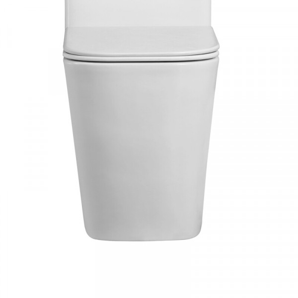 Чаша унітазу-компакту Mixxus Quadro-0404-T1 Bowl 660х360х820 Tornado 1.0 без сидіння (MI8342)