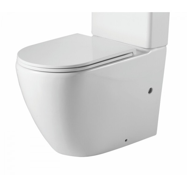 Чаша унітазу-компакту Mixxus Premium Ellipse-0402-R Bowl 660х390х855 Rimless без сидіння (MI8346)