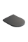 Сидіння-кришка для унітазу Mixxus Premium SEAT COVER ELLIPSE-TOPPER-2002 GRAY 425х360х25mm дюропласт (MP6684)