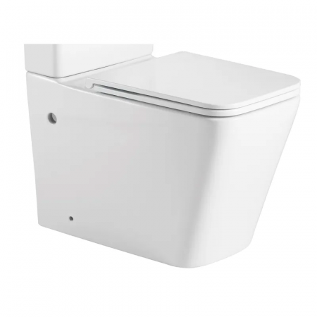 Чаша унітазу-компакту Mixxus Premium Quadro-0402-R Bowl 675х390х855 Rimless без сидіння (MI8340)