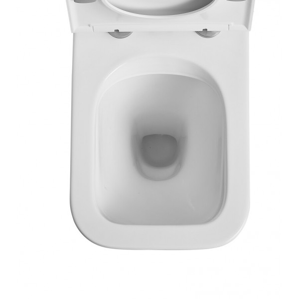 Чаша унітазу-компакту Mixxus Premium Quadro-0401-R Bowl 610х365х825 Rimless без сидіння (MI8339)