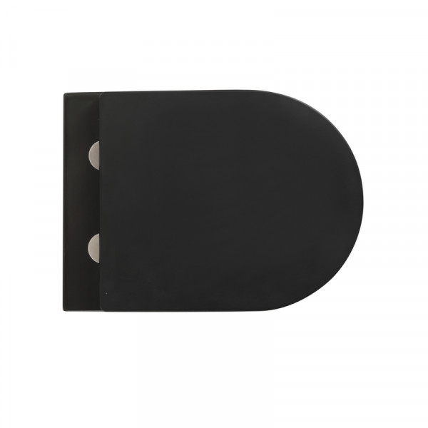 Унітаз підвісний Mixxus Premium BEVEL-0304-T1 BLACK 480x360x360mm сист. змиву TORNADO 1.0 (MP6677)