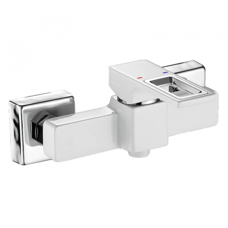 Змішувач для душової кабіни Mixxus Premium DANTE 003 White-Chrome (MI6793)
