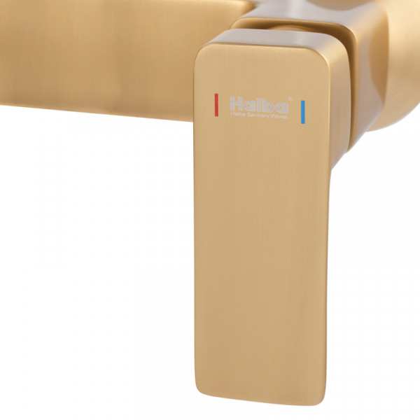 Душова колона зі змішувачем HAIBA KUBUS 009-J BRUSHED GOLD (Колір матове золото) (HB9627)