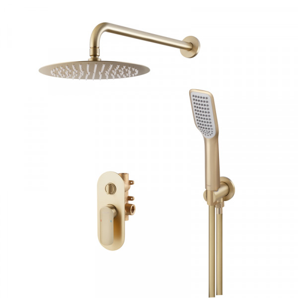 Вбудована душова система Koer KB-62028-12 2 функції (Колір матове золото) (KR6010)