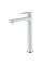 Змішувач для умивальника високий HAIBA ALEX 001 HIGH NUT WHITE-CHROME (Колір білий хром) (HB9564)