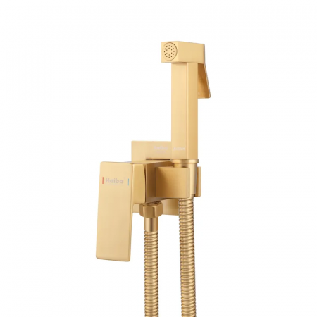 Змішувач для гігієнічного душу HAIBA KUBUS 002 (INNER) BRUSHED GOLD (Колір матове золото) (HB9625)