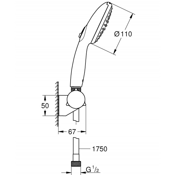Ручний душ Grohe Tempesta 110 (27601003)