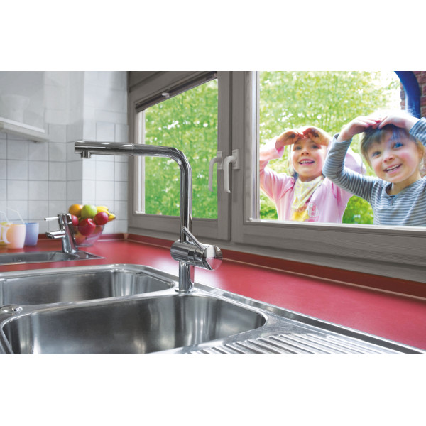 Змішувач для кухні з висувним виливом Grohe Minta (32168000)