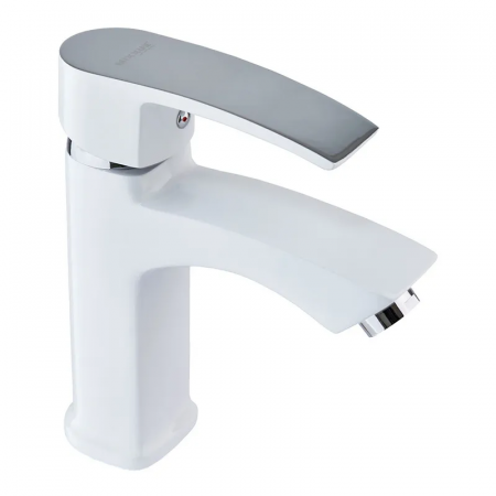 Змішувач для умивальника MIXXUS MAGNUM 001 NUT WHITE-CHROME (Колір білий/хром) (MI6201)