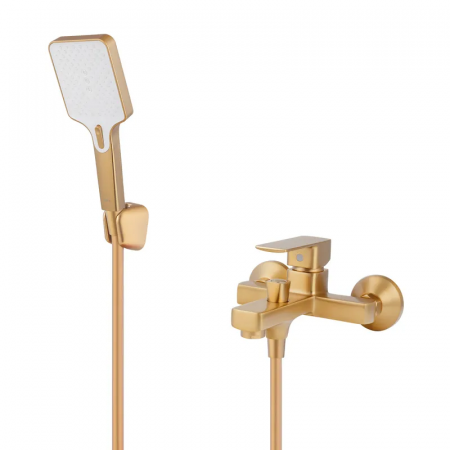 Змішувач для ванни HAIBA KUBUS 009 EURO BRUSHED GOLD (Колір матове золото) (HB9628)