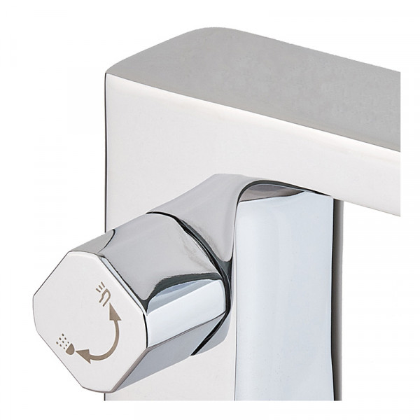Змішувач на борт ванни HAIBA KUBUS 022 (3-HOLE) (Колір хром) (HB3957)