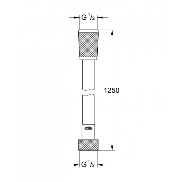 Душовий шланг 1250 Grohe Silverflex (28362000)