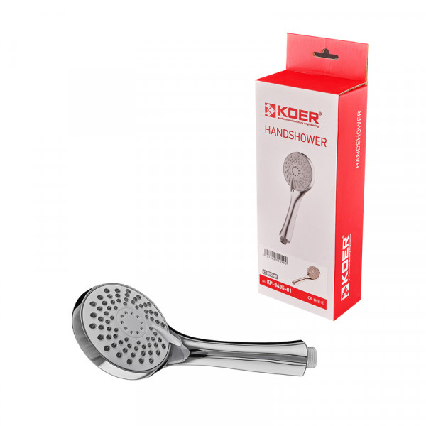 Лійка для душу KOER KP-0405-01, 3 функції (Колір хром) (KR5409)