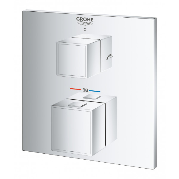 Термостат прихованого монтажу на 2 споживача Grohe Grohtherm Cube (24155000)