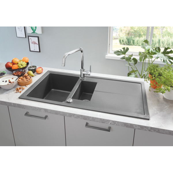 Одноважільний змішувач для мийки Grohe Eurosmart (30567000)