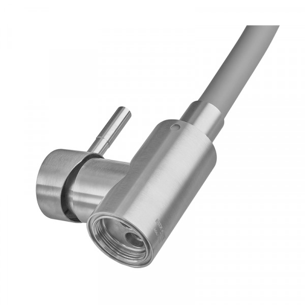 Змішувач для кухні з гнучким виливом з нерж. сталі SUS304 MIXXUS SEO-011 GRAPHITE REFL.GRAY (Колір графіт+вилив сірий) (MI8225)