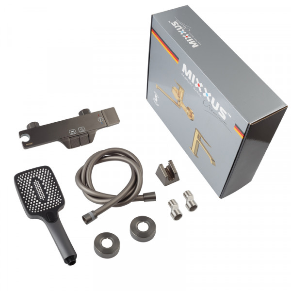 Змішувач для ванни MIXXUS PREMIUM TERRA 009 GRAPHITE (колір графіт) (MI8384)