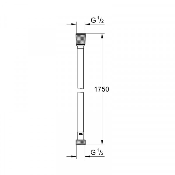 Душовий шланг Grohe Silverflex TwistStop 1750мм (28388001)