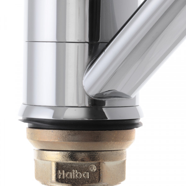 Змішувач для умивальника HAIBA ZEON 555-15CM NUT (Колір хром) (HB0414)
