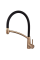 Змішувач для кухні MIXXUS PREMIUM ROSSI 017 BRUSHED GOLD REFL.BLACK (Колір матове золото+силік. вилив чорний) (MP6723)
