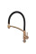 Змішувач для кухні MIXXUS PREMIUM ROSSI 017 BRUSHED GOLD REFL.BLACK (Колір матове золото+силік. вилив чорний) (MP6723)