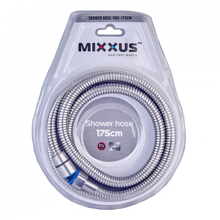 Шланг для душу MIXXUS HFS-01.SUS-175cm з нерж. сталі SUS304 (Колір нерж) (MI6054)