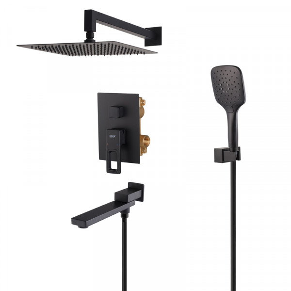 Душова система вбудована Koer KB-66009-05 3 функції (Колір чорний) (KR6020)