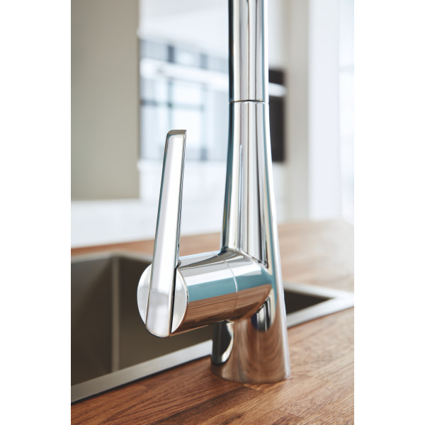 Змішувач для кухні з висувним виливом Grohe Zedra (32294002)