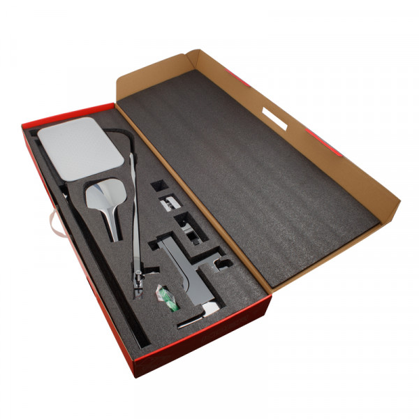 Душова колона зі змішувачем KOER KB-56037-01, 3 функції (Колір хром) (KR6001)