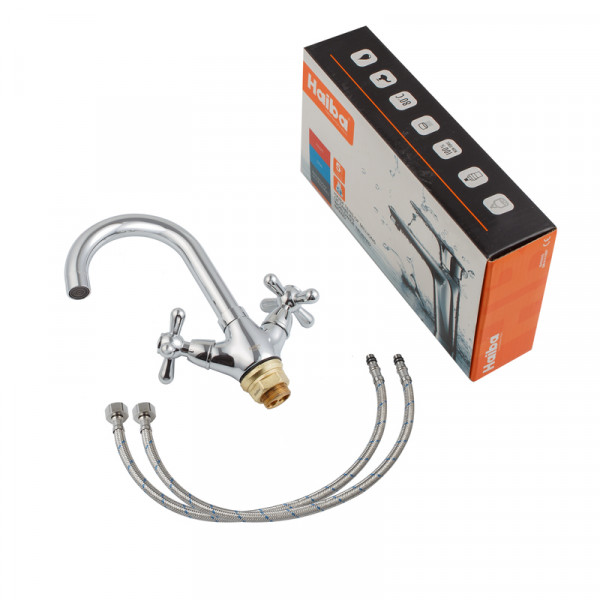 Змішувач для умивальника HAIBA DOMINOX 274 NUT (Колір хром) (HB0088)