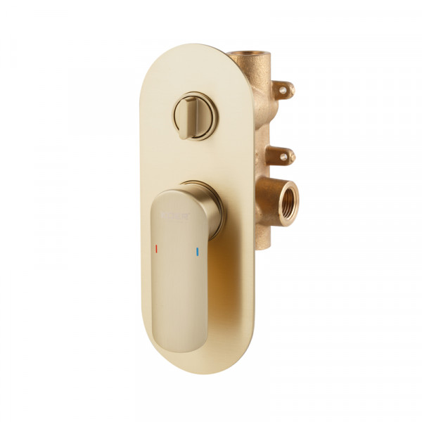 Вбудована душова система Koer KB-62028-12 2 функції (Колір матове золото) (KR6010)