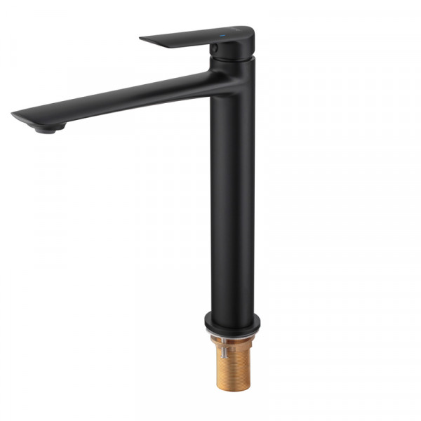 Змішувач для умивальника високий KOER KB-11028-05 (Колір чорний) (KR5294)