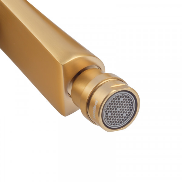 Змішувач для біде HAIBA KUBUS 002 BRUSHED GOLD (Колір матове золото) (HB9624)