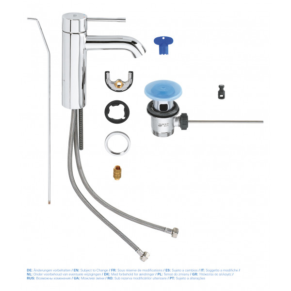 Змішувач для раковини S-розміру Grohe Essence New (23589001)