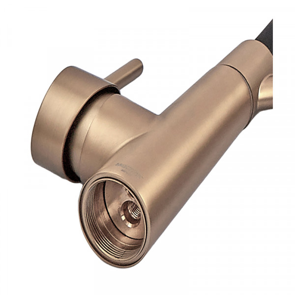 Змішувач для кухні MIXXUS PREMIUM ROSSI 017 BRUSHED GOLD REFL.BLACK (Колір матове золото+силік. вилив чорний) (MP6723)
