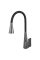 Змішувач для кухні MIXXUS ETNA 014-T NUT GRAPHITE REFL.BLACK (Колір графіт+силіконовий вилив чорний) (MI8422)