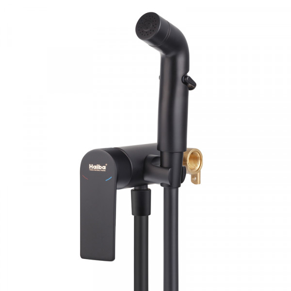 Змішувач для гігієнічного душу HAIBA ALEX 002 (INNER) BLACK (Колір чорний) (HB9618)
