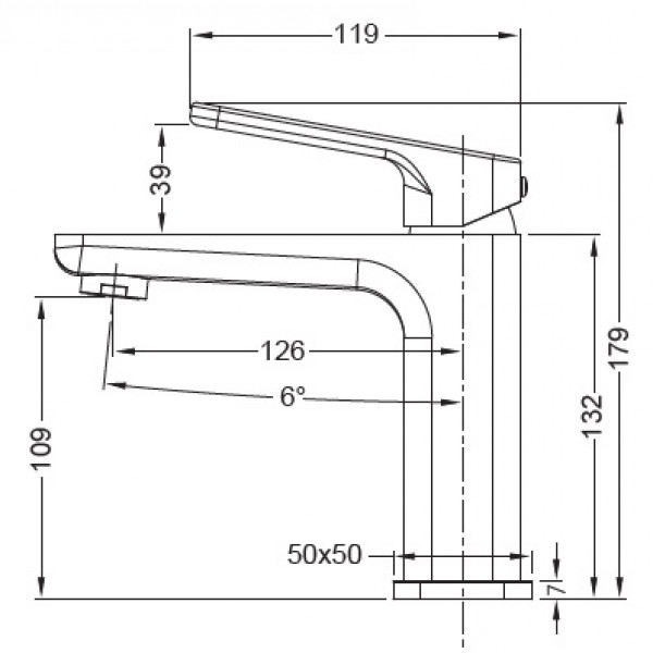 Змішувач для умивальника KOER KB-10031-05 (Колір чорний) (KR5431)