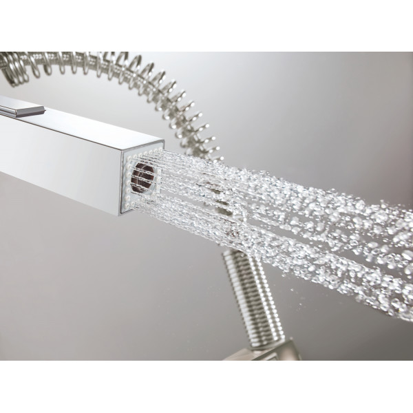 Змішувач для кухні з гнучким виливом Grohe Eurocube (31395000)