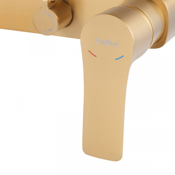 Душова колона зі змішувачем HAIBA MILANO 003-J BRUSHED GOLD (Колір матове золото) (HB9620)