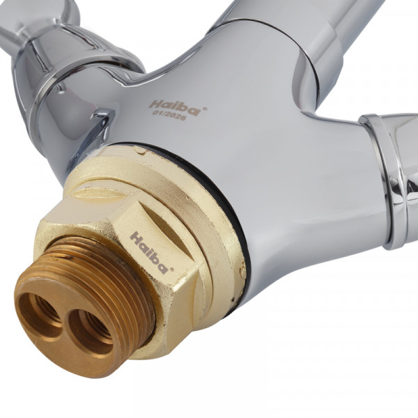 Змішувач для умивальника HAIBA DOMINOX 274 NUT (Колір хром) (HB0088)