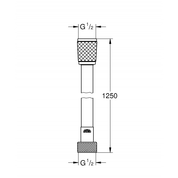 Душовий шланг 125 см Grohe Relexaflex (28150002)