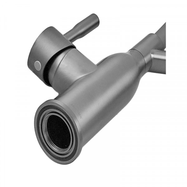 Змішувач для кухні MIXXUS PREMIUM GRAVITY 017 NUT GRAPHITE REFL.GRAY (Колір графіт+силік. вилив сірий) (MI8409)