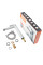 Змішувач для умивальника високий HAIBA ALEX 001 HIGH NUT WHITE-CHROME (Колір білий хром) (HB9564)