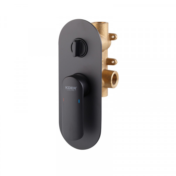 Вбудована душова система Koer KB-62028-05 2 функції (Колір чорний) (KR6009)