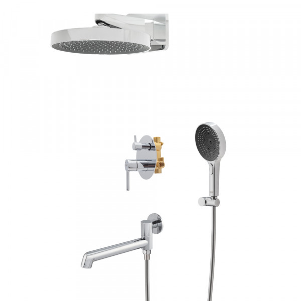 Душова система вбудована KOER KB-66029-01, 3 функції (Колір хром) (KR5483)